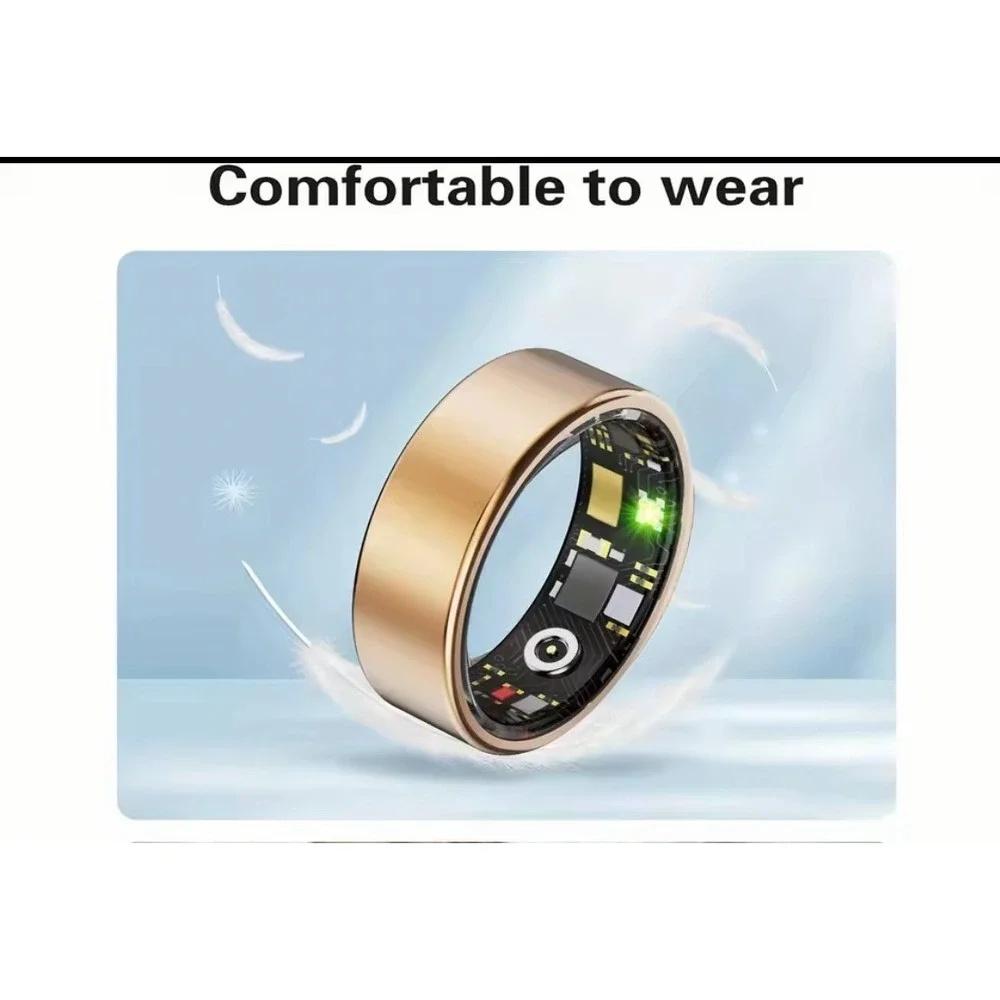 NWT Rose Gold Smart Ring Health Tracker Sleep Monitor Heart Rate Waterproof Sz 8